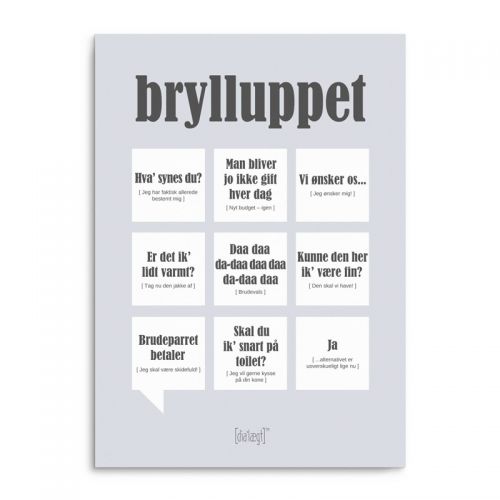 Dialegt - brylluppet