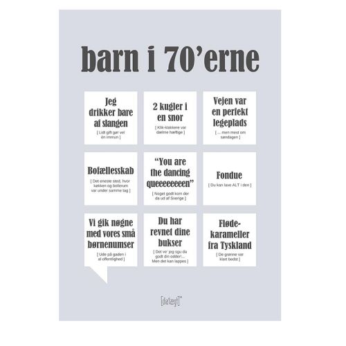 Dialægt barn i 70´erne