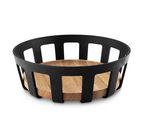 Eva Solo rund brødkurv Nordic Kitchen i sort - bambus
