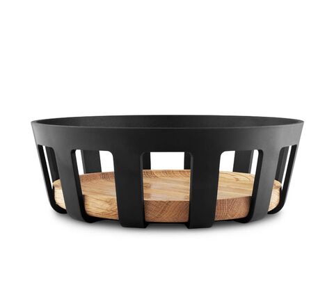 Eva Solo rund brødkurv Nordic Kitchen i sort - bambus