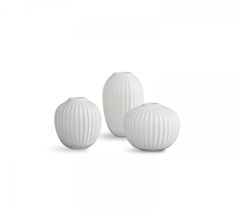 Kähler Hammershøi minivase 3-pak Hvid