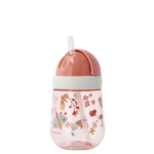 Mepal børnekrus med drikketud 300 ml flowers & butterfli rosa