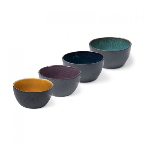Bitz skål sort  14 cm (to-farvet)