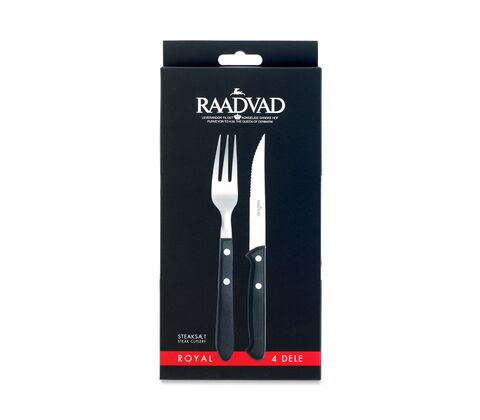Raadvad Royal Steakbestik 4-pk.