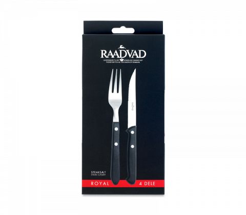 Raadvad Royal Steakbestik 4-pk.