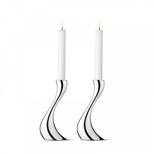 Georg Jensen Cobra stager H20 m lys, 2 stk