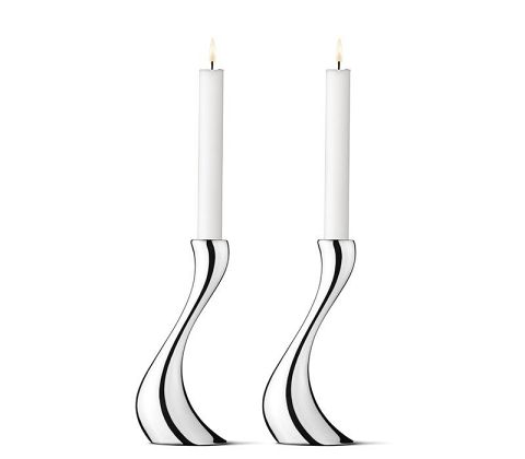 Georg Jensen Cobra stager H20 m lys, 2 stk