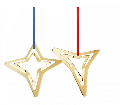Georg Jensen ornament 2021. 3 dimentionel Forgyldt.