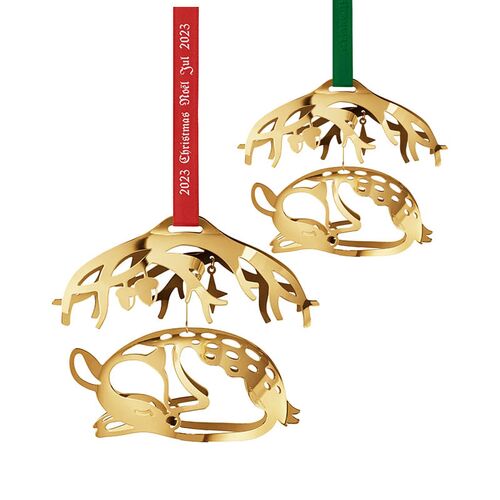 Georg Jensen juleuro 2023  dådyr forgyldt