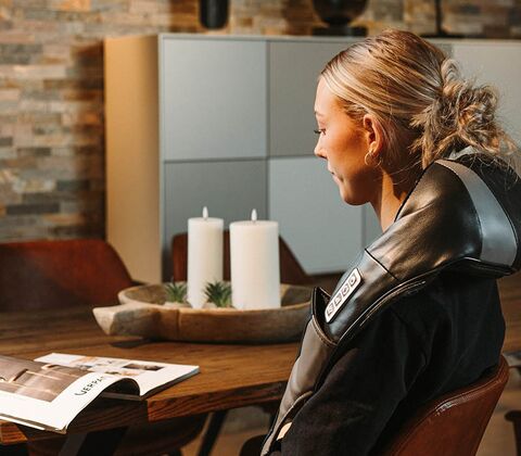 Haws nakke- og rygmassageapparat sort