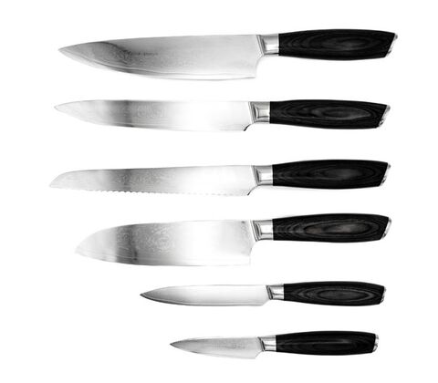 Hâws damascus Laguiole knivsæt 6 dele