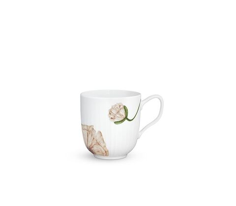 Kähler Hammershøi Poppy krus med blomst 33 cl. 