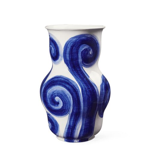 Kähler Tulle vase blå 22,5 cm