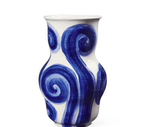 Kähler Tulle vase blå 22,5 cm