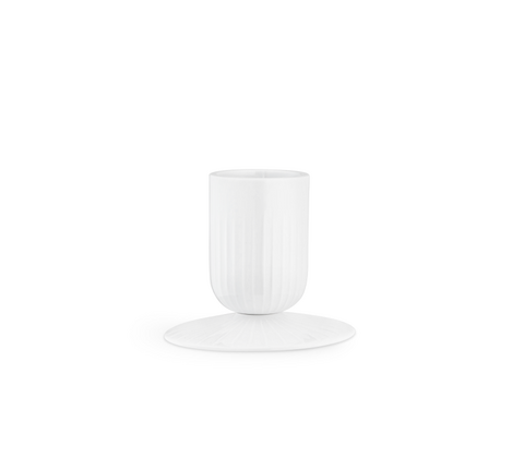 Kähler Hammershøi bloklysestage i hvid ø5 cm.