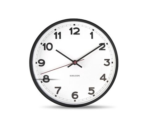 Karlsson Vægur New Classic, hvid, Ø20 cm