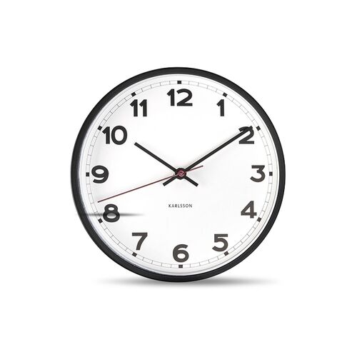 Karlsson Vægur New Classic, hvid, Ø20 cm