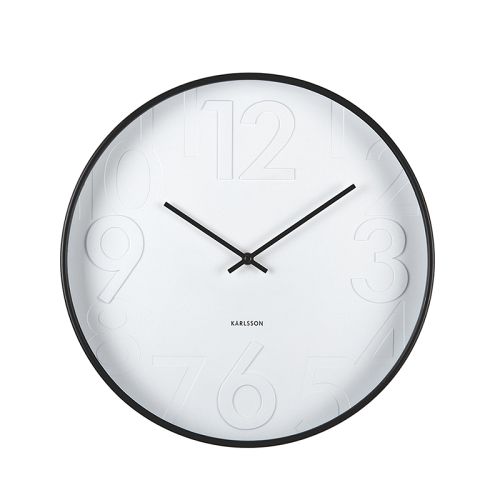 Karlsson Vægur Ayuno, sort, 40cm
