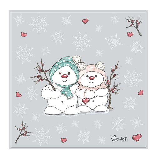 Klarborg papirserviet snemand