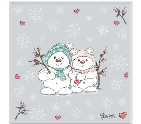 Klarborg papirserviet snemand