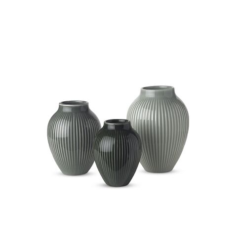 Knabstrup mini vase 3 stk Ripple mat mix