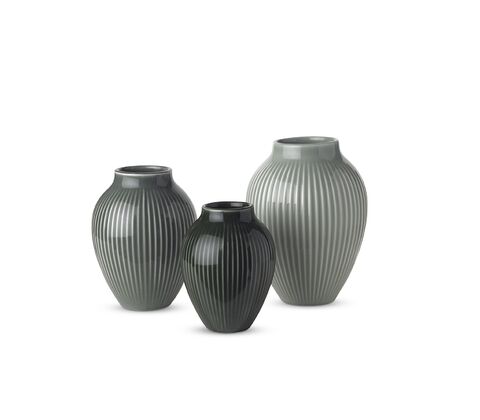 Knabstrup mini vase 3 stk Ripple mat mix