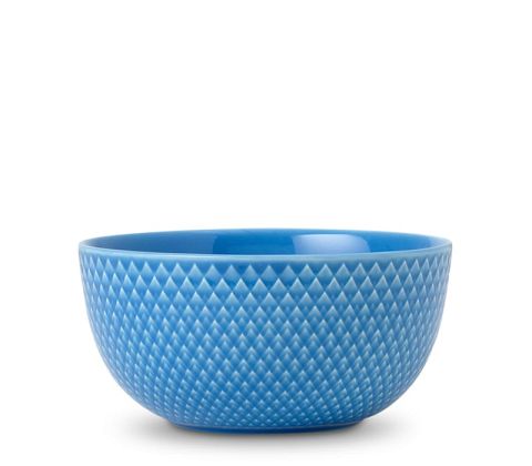 Lyngby color farvet serveringsskål 17,5 cm. Blå