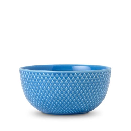 Lyngby color farvet serveringsskål 17,5 cm. Blå