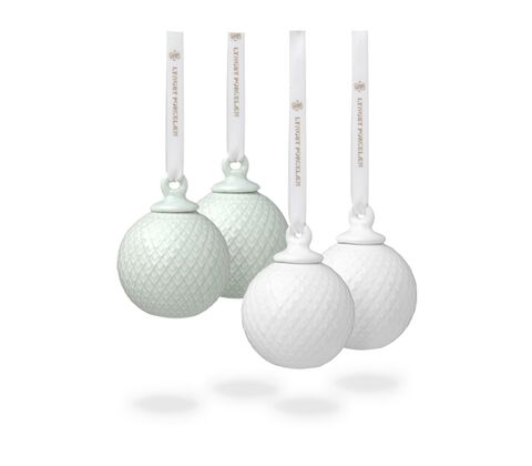 Lyngby dekorationskugler 2-pk.