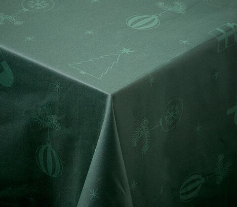 Nordisk Tekstil dug juletid grøn