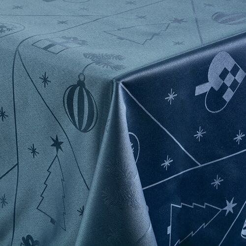 Nordisk Tekstil dug juletid blå