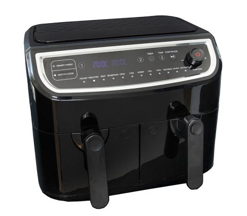 Gastronoma dobbelt airfryer med 2 skuffer, 9 liter