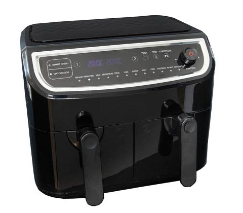 Gastronoma dobbelt airfryer med 2 skuffer, 9 liter
