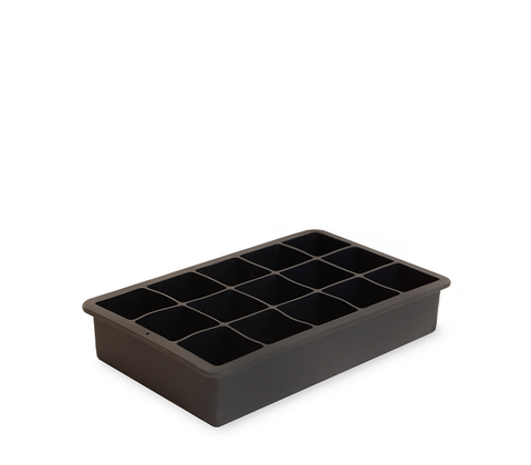 Silikone isterningebakke 15stk. 32x32cm Sort 