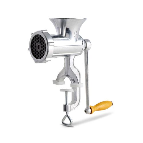 Gammeldags kødhakker nr. 8 aluminium