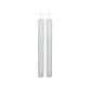 LED stagelys 3D flamme Diameter 2,2 cm. , højde 22,5cm. Hvid 2-pk