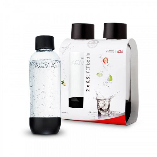 Aqvia flaske til dansk vand maskine 500ml. sort