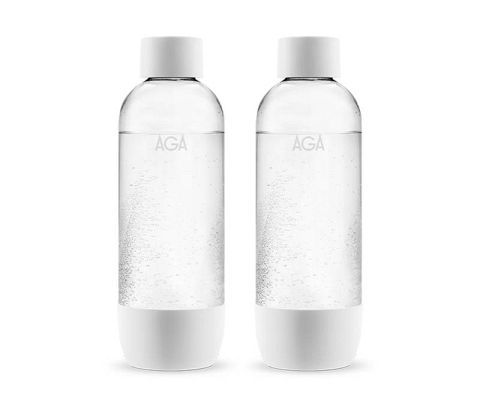 Flasker til Aga danskvand maskine 0,5 l. Hvid eller sort 2 stk.