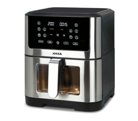 Jocca digital air fryer 8liter sort / stål