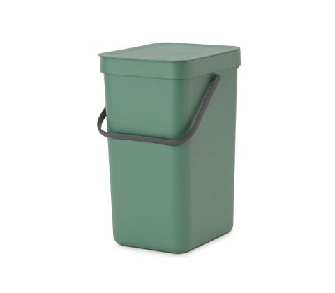 affaldssp m/låg 12 l fir green