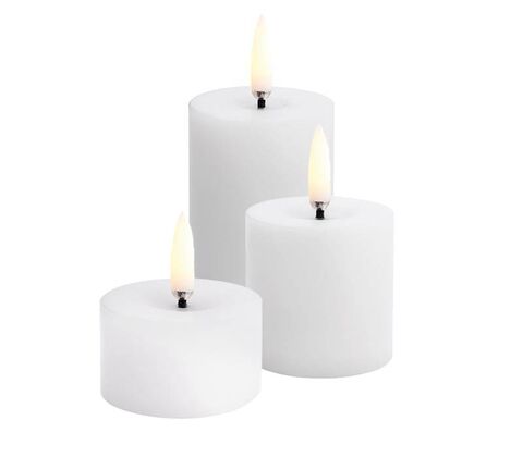 Uyuni LED bloklys hvid diameter: 5 cm.