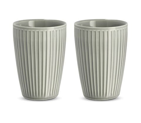 Pillivuyt Plissé termokrus grå 25 cl 2 stk.