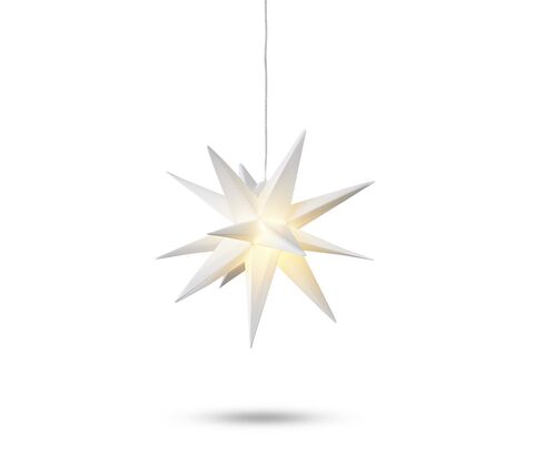 Stjerne LED m. timer ø12cm 