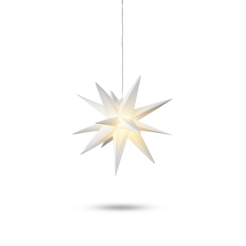 Stjerne LED m. timer ø12cm 