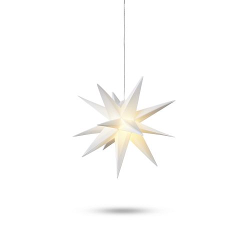 Stjerne LED m. timer ø12cm 