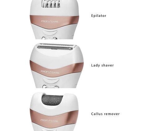 Profi Care 3-i-1 epilator, ladyshaver og callus-fjerner