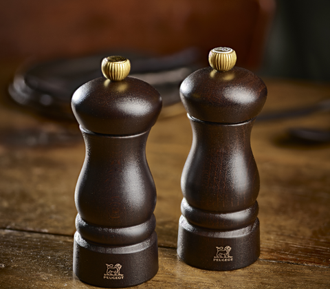 Peugeot Clermont salt- og peberkværnsæt brun H 13 cm