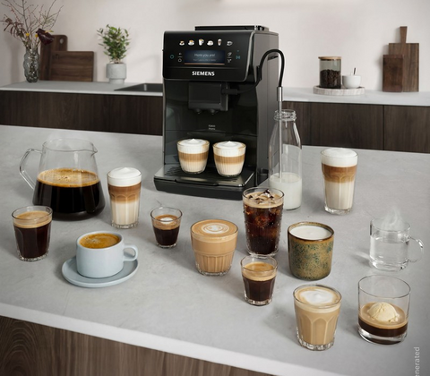 Siemens TP601E09 EQ600 iAroma fuldautomatisk kaffemaskine sort
