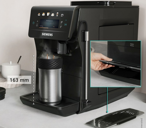 Siemens TP601E09 EQ600 iAroma fuldautomatisk kaffemaskine sort