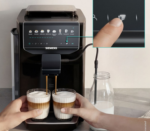 Siemens TP553E09 EQ500 iAroma fuldautomatisk kaffemaskine sort